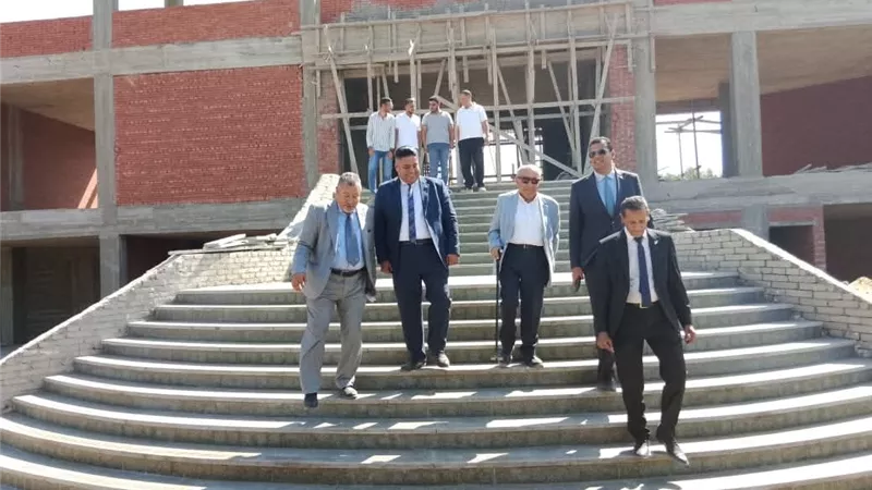 النقيب يتفقد إنشاء نادي المهندسين بالغربية.. ويؤكد متابعة تقدم المشروع