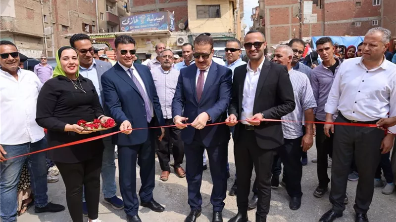 محافظ المنوفية يفتتح تطوير نفق 