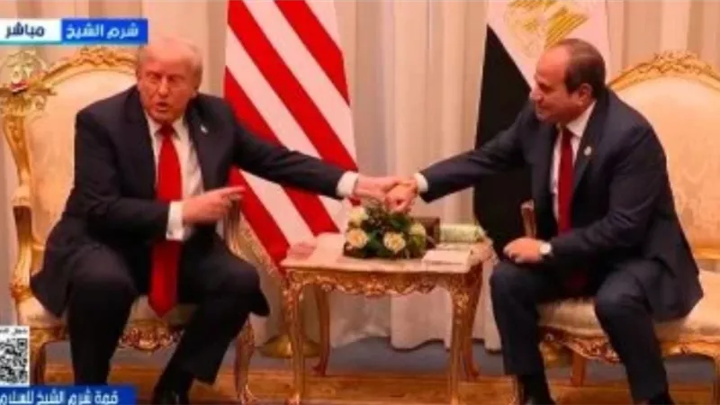 الرئيس السيسى لترامب: نريد استكمال وقف إطلاق النار على غزة 