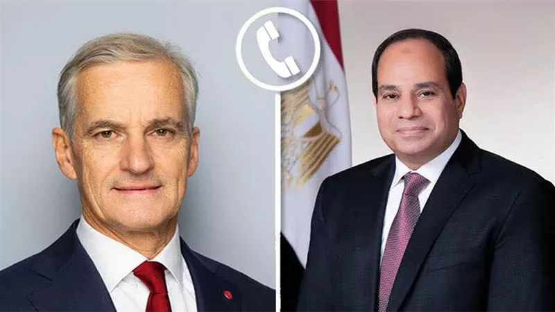 الرئيس السيسي يتلقى اتصالًا من رئيس وزراء النرويج يوناس جار ستور