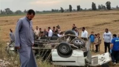 8 إصابات بحادث انقلاب ميكروباص على طريق دسوق بكفر الشيخ