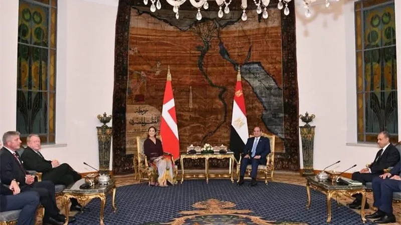 السيسي يستقبل ملكة الدنمارك ماري لبحث تعزيز العلاقات الثنائية