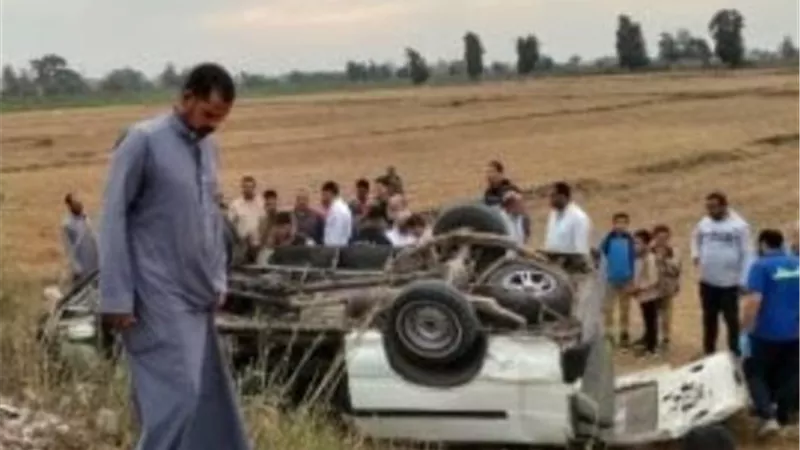 8 إصابات بحادث انقلاب ميكروباص على طريق دسوق بكفر الشيخ