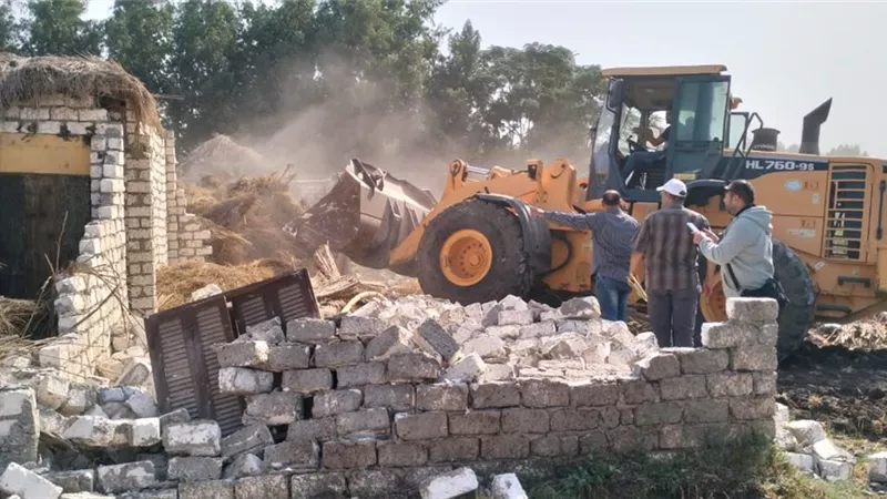 الشرقية: الأجهزة التنفيذية تزيل التعديات المخالفة على الأراضي الزراعية وأملاك الدولة