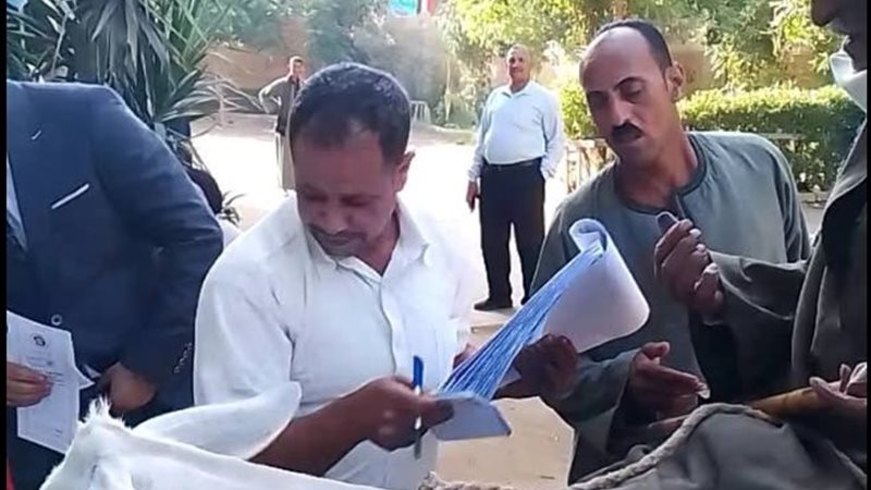 مواطن أسيوطي يدلي