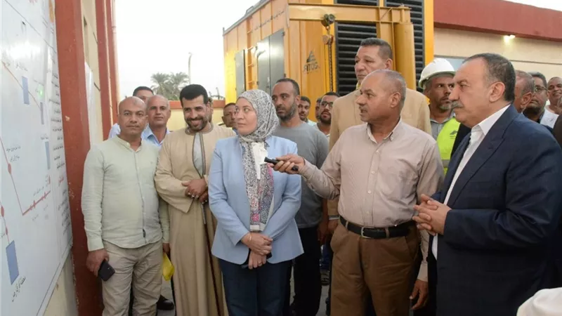 بدء التشغيل التجريبي لمحطة صرف صحي قرية أولاد إبراهيم بأسيوط بتكلفة 350 مليون جنيه