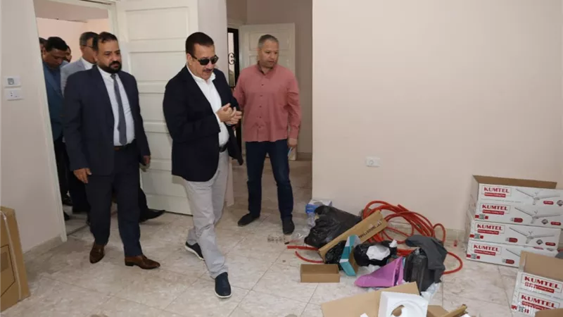 محافظ المنوفية يتفقد تجهيز مبنى التأمين الصحي بسنتريس لتقديم خدمات طبية متكاملة