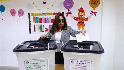 وزيرة التنمية المحلية تدلي بصوتها في الانتخابات البرلمانية 