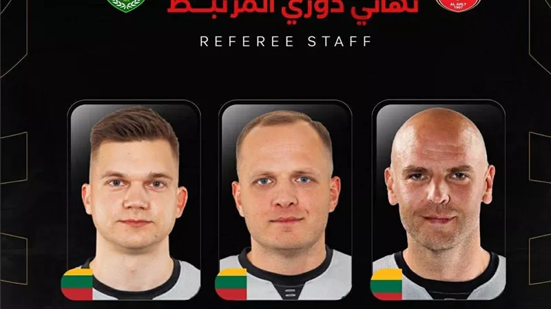طاقم تحكيم ليتواني يقود نهائي دوري المرتبط لكرة السلة بين الأهلي والاتحاد السكندري
