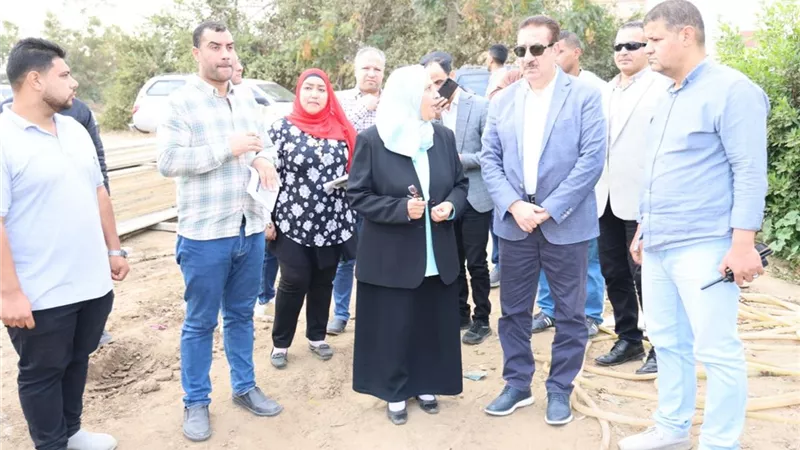 محافظ المنوفية يتفقد أعمال الرصف والتطوير ببركة السبع 