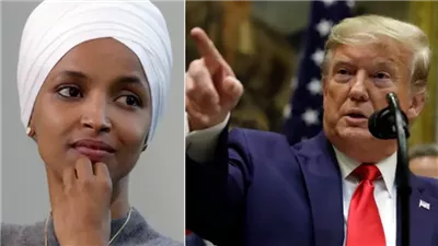 ترامب لإلهان عمر: امشي يا زبـ.ـالة من هنا