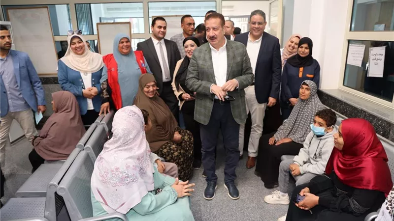 محافظ المنوفية يتفقد وحدة طب الأسرة بمبادرة 