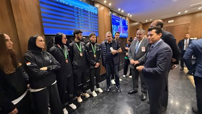 وزير الرياضة يستقبل أبطال التايكوندو بعد الإنجاز التاريخي في بطولة العالم بكينيا