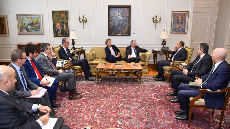 وزير الخارجية يستقبل وفدًا أوروبيًا لبحث تطورات عملية السلام في الشرق الأوسط