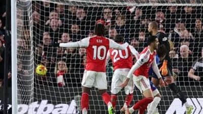 دوري أبطال أوروبا.. التعادل السلبي يحسم الشوط الأول بين أرسنال وباير ليفر كوزن 