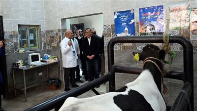 مدبولي يتفقد الوحدة البيطرية بنوى ضمن مشروعات 