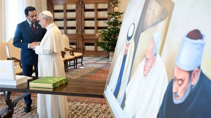البابا لاون يستقبل أعضاء لجنة جائزة زايد للأخوة الانسانية