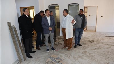 محافظ المنوفية يتفقد الأعمال الإنشائية والتجهيزات لمبني مستشفي الرمد الجديد