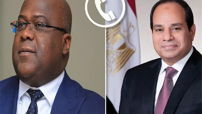 الرئيس السيسي يتلقى اتصالًا هاتفيًا من رئيس جمهورية الكونغو الديمقراطية