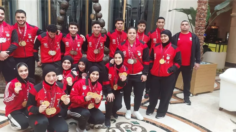 مصر تحصد 102 ميدالية في البطولة العربية لرفع الأثقال بالدوحة
