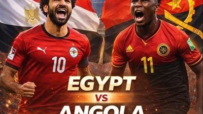 الشوط الثاني بث مباشر مصر وأنجولا بدون تقطيع في أمم أفريقيا