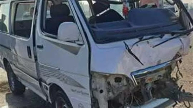 إصابة 5 أشخاص في حادث تصادم ميكروباص و«عربة كارو» بالمنوفية