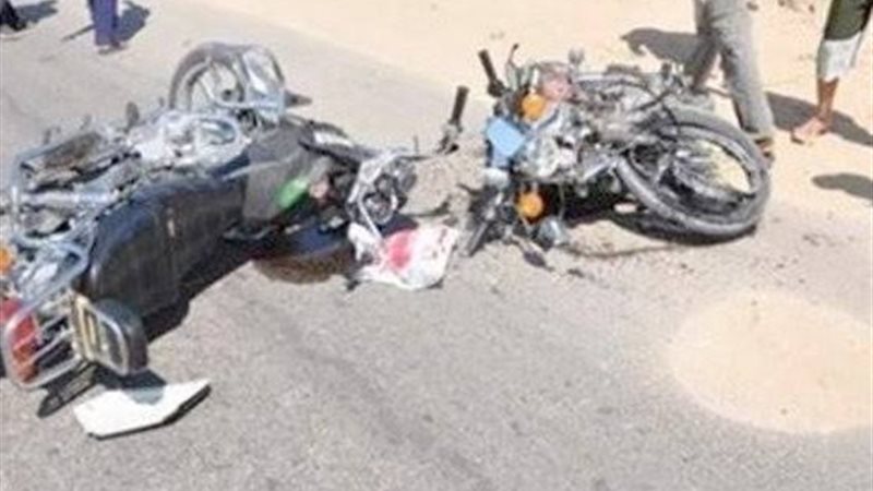 تصادم دراجتين