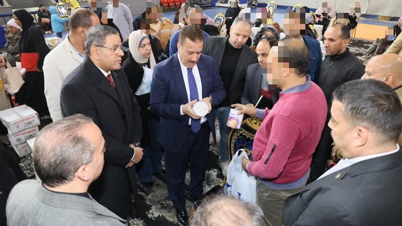 محافظ المنوفية اثناء