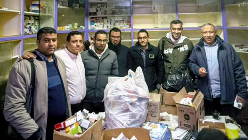 ضبط صيدلية غير مُرخَّصَة بالعقال البحري في البداري بأسيوط