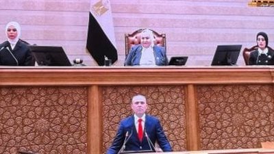 الهواري تتلو بيانات الرئيس بفض وانعقاد المجلسين السابق والحالي أمام الأعضاء