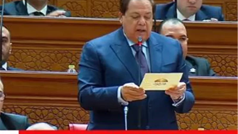 محمد أبو العينين يؤدي اليمين الدستورية أمام مجلس النواب 