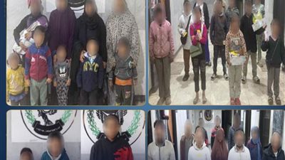 القبض علي 9 رجال و6 سيدات لإستغلال الأطفال فى أعمال التسول