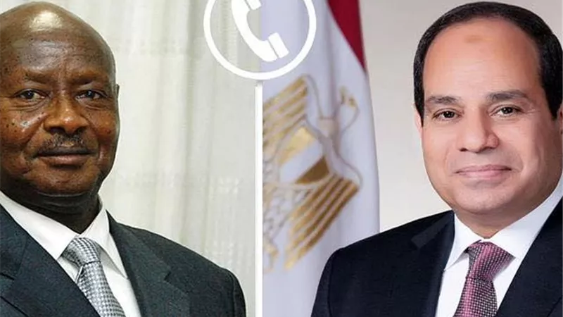  الرئيس السيسى يهنئ نظيره الأوغندى بمناسبة إعادة انتخابه لولاية رئاسية جديدة