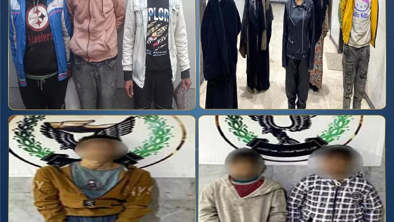 ضبط 5 رجال و8 سيدات لقيامهم بإستغلال الأطفال في أعمال التسول 