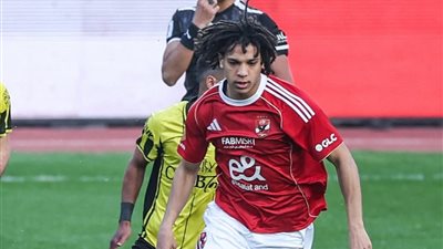 مروان عثمان يضيف الهدف الثالث للنادي الأهلي في شباك وادي دجلة 