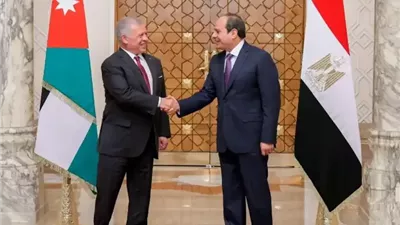 السيسي وملك الأردن يناقشان التطورات الإقليمية والدولية