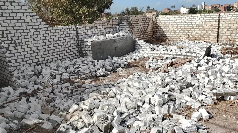إزالات فورية لعدد من حالات التعدي على الأراضي الزراعية والمتغيرات المكانية بالمنوفية