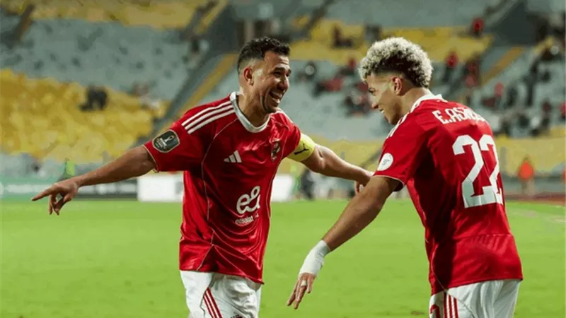 الأهلي يفوز على وادي دجلة بهدفين نظيفين في الشوط الأول 