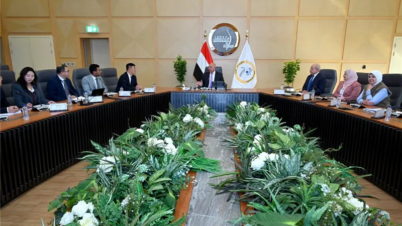 وزير الصناعة يبحث إنتاج ألواح السيارات مع شركة شين فينج ستيل الصينية