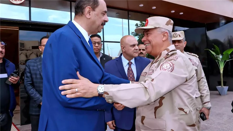 محافظ سوهاج يستقبل قائد الجيش الثالث لافتتاح  عدد من مشروعات حياة كريمة