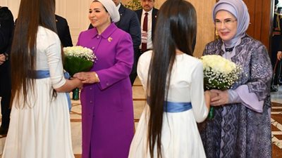 انتصار السيسي ترحب بزيارة أمينة أردوغان لمصر