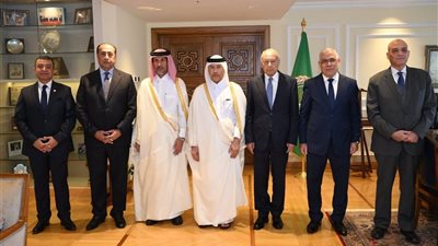 النائب العام ونظيره القطري يزوران الأمين العام لجامعة الدول العربية 
