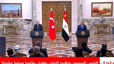 الرئيس السيسي: التاريخ المشترك يعكس متانة الروابط بين الشعبين المصري والتركي