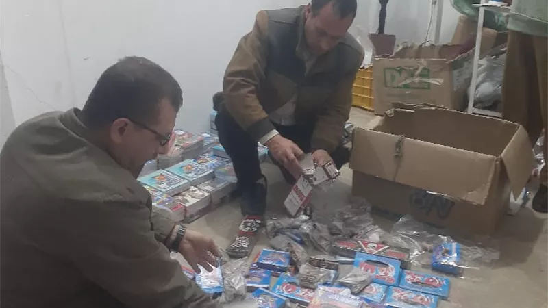 ضبط وإعدام 200 عبوة ألعاب نارية محظور تداولها بالمنوفية