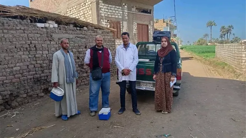 انطلاق الحملة الاستثنائية لتحصين الماشية ضد الحمى القلاعية 2026 بمركز المراغة