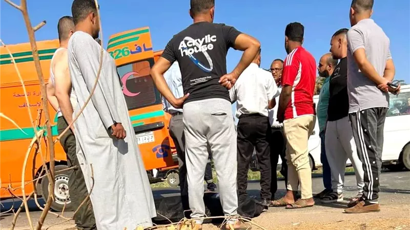 مصرع شاب ثلاثيني في حادث تصادم مروع بطريق بني حرب بطهطا