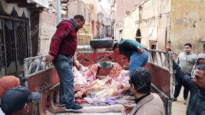 محافظ المنوفية.. ضبط نصف طن لحوم مذبوحة خارج المجازر غير صالحة للاستهلاك الادمي 