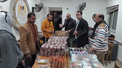 ضبط 11 ألف عبوة ألعاب نارية محظور تداولها وتحرير عدد من محاضر مخالفات المخابز بالمنوفية