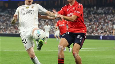 أوساسونا يتقدم على ريال مدريد بهدف نظيف في الشوط اﻷول