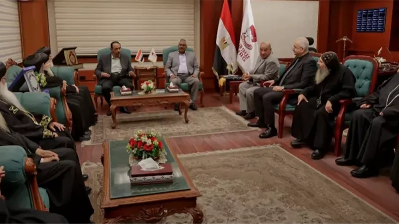 محافظ سوهاج يستقبل الأساقفة والمطارنة لتقديم التهنئة بتوليه مهام منصبه